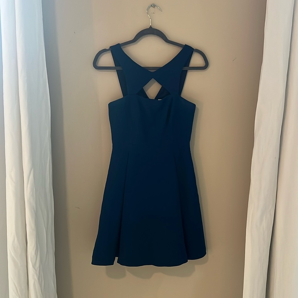 BCBG Blue Dress with Cutouts
